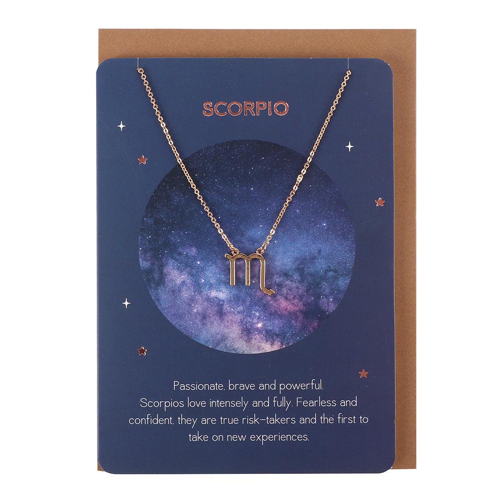 View Scorpio Zodiac Necklace Card information