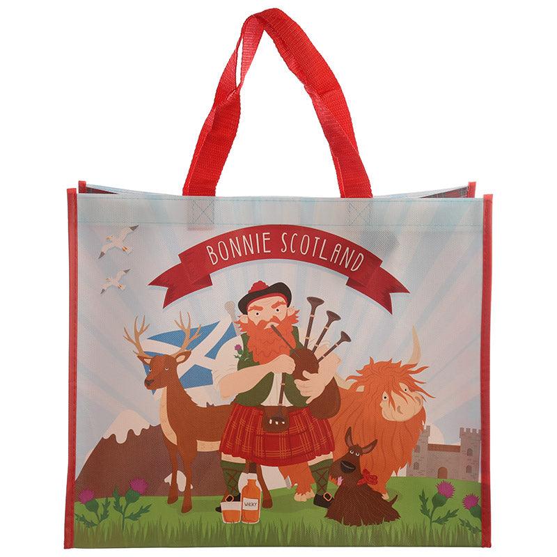 View Scottish Piper Design Durable Reusable Shopping Bag information