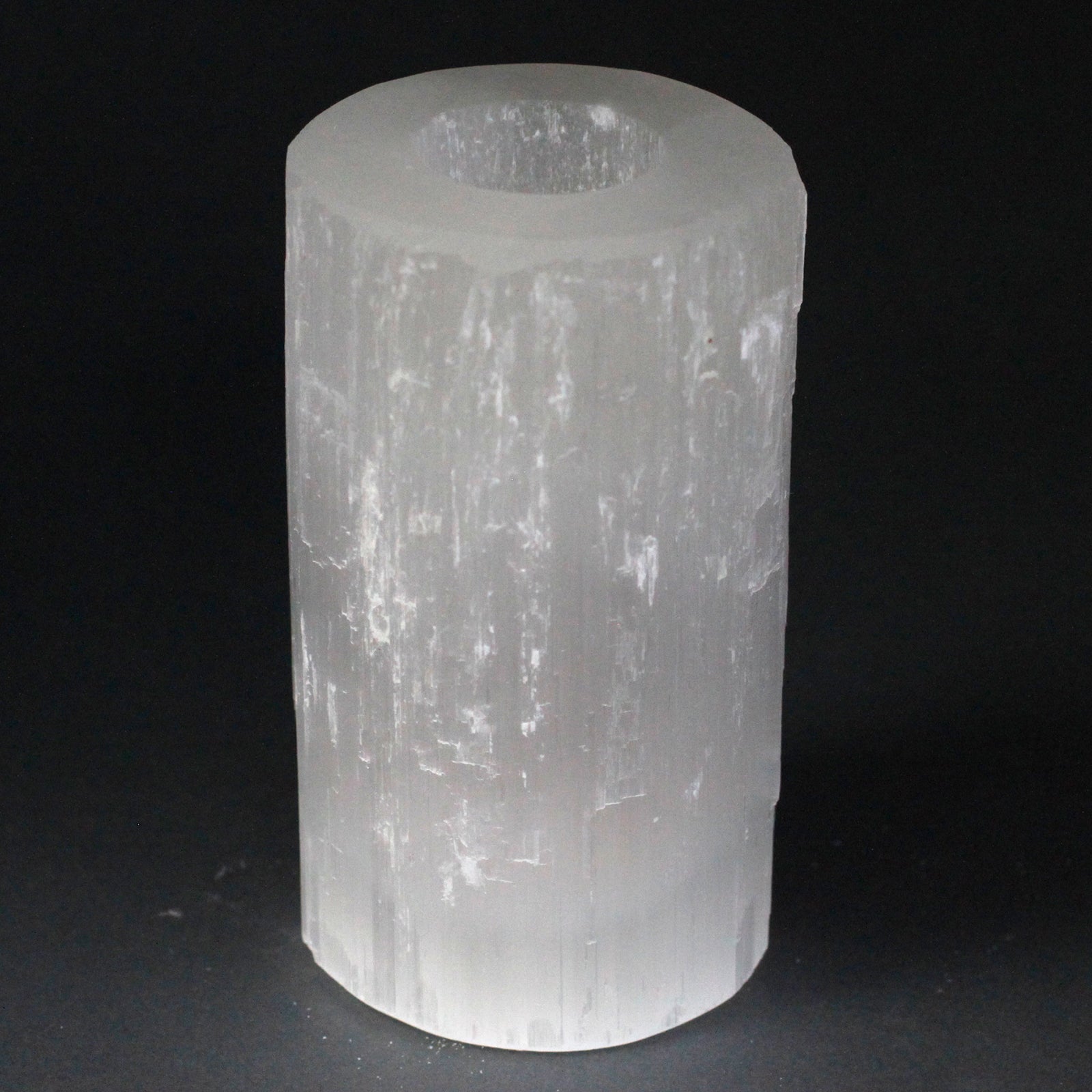 View Selenite Cylinder Candle Holder 15 cm information