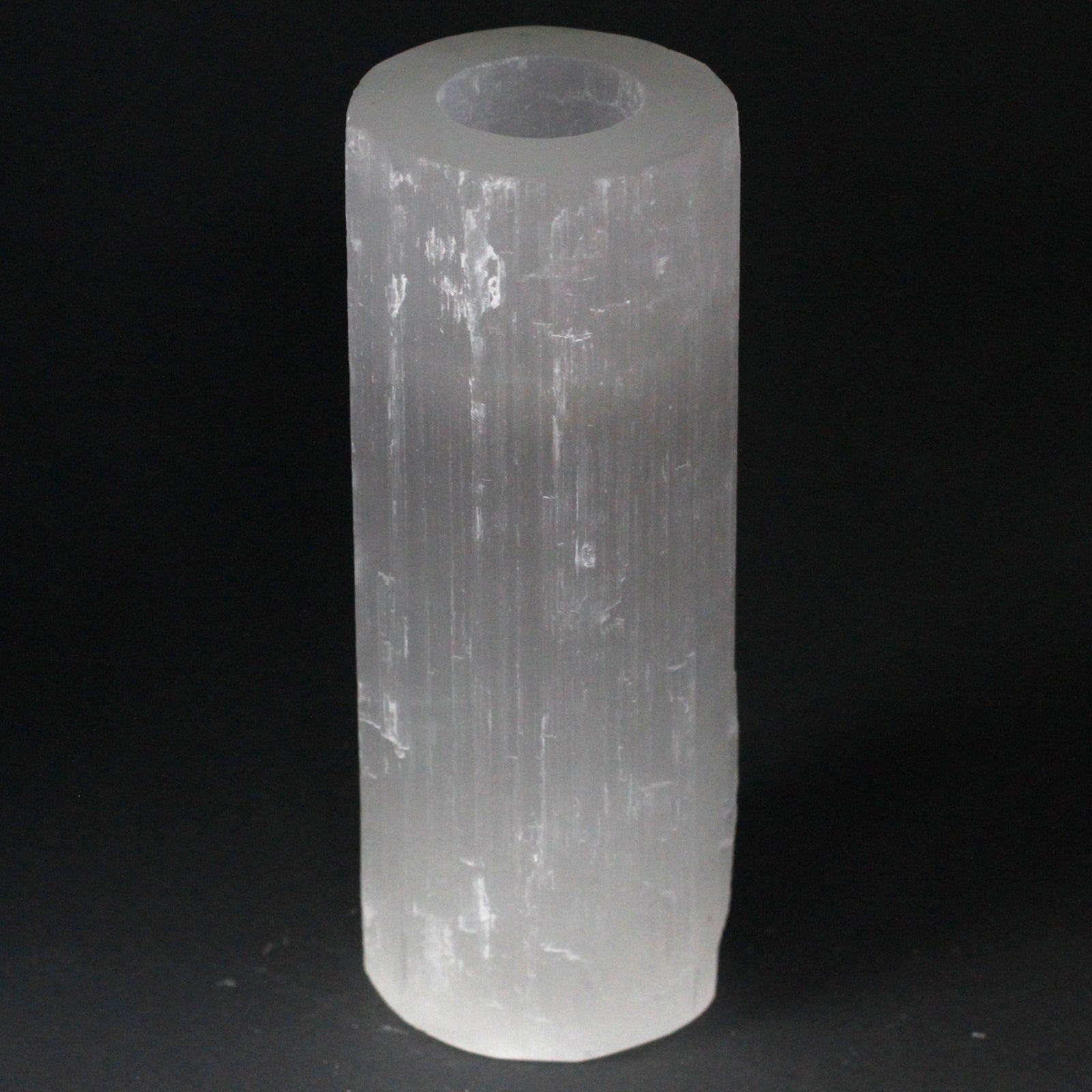 View Selenite Cylinder Candle Holder 20 cm information