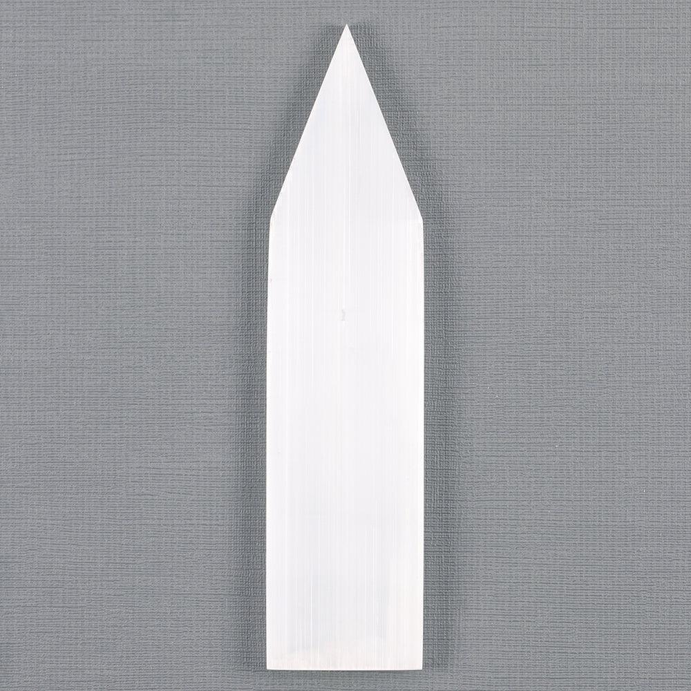 View Selenite Flat Pointed Wand information