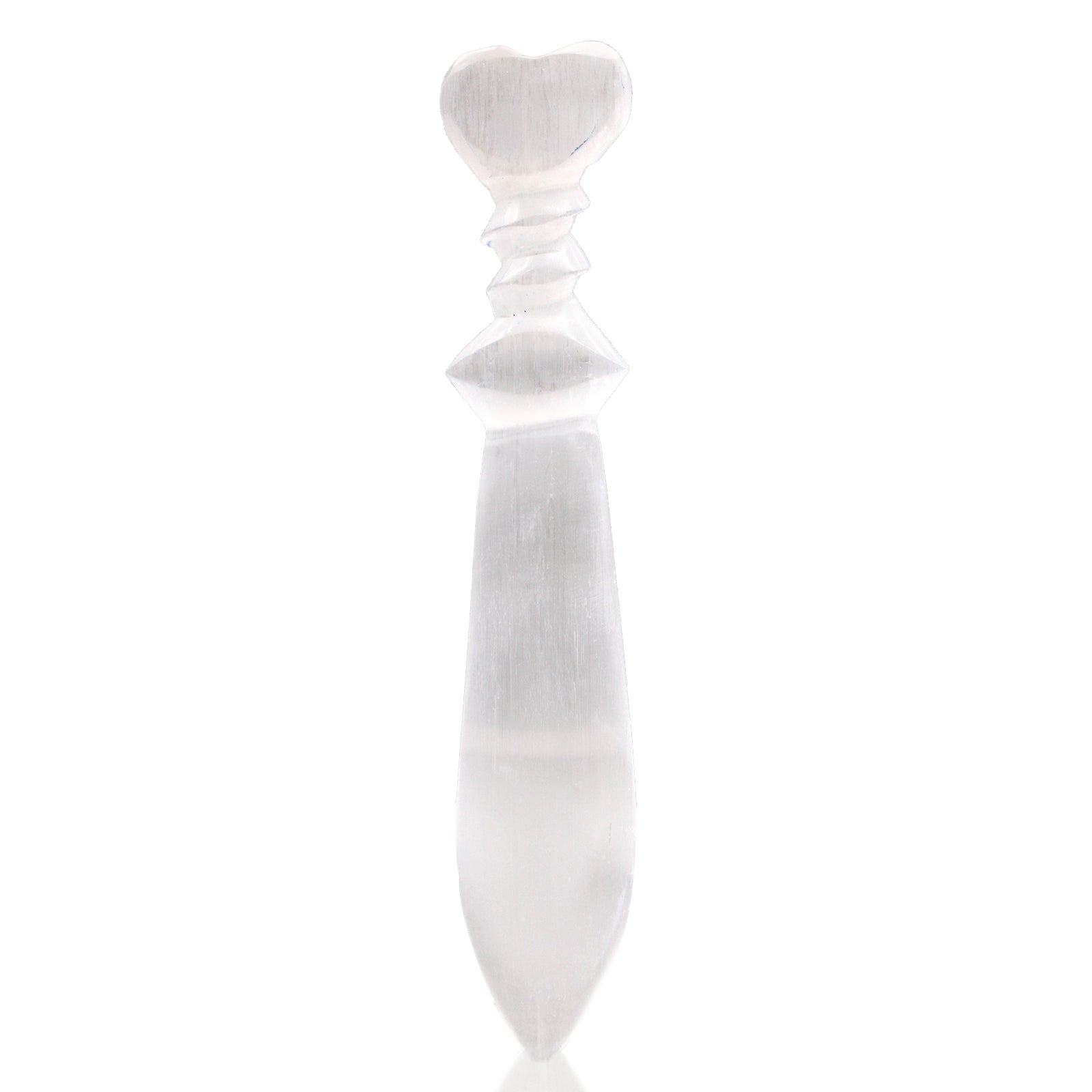 View Selenite Lrg Ritual Knife Spiral 25cm information