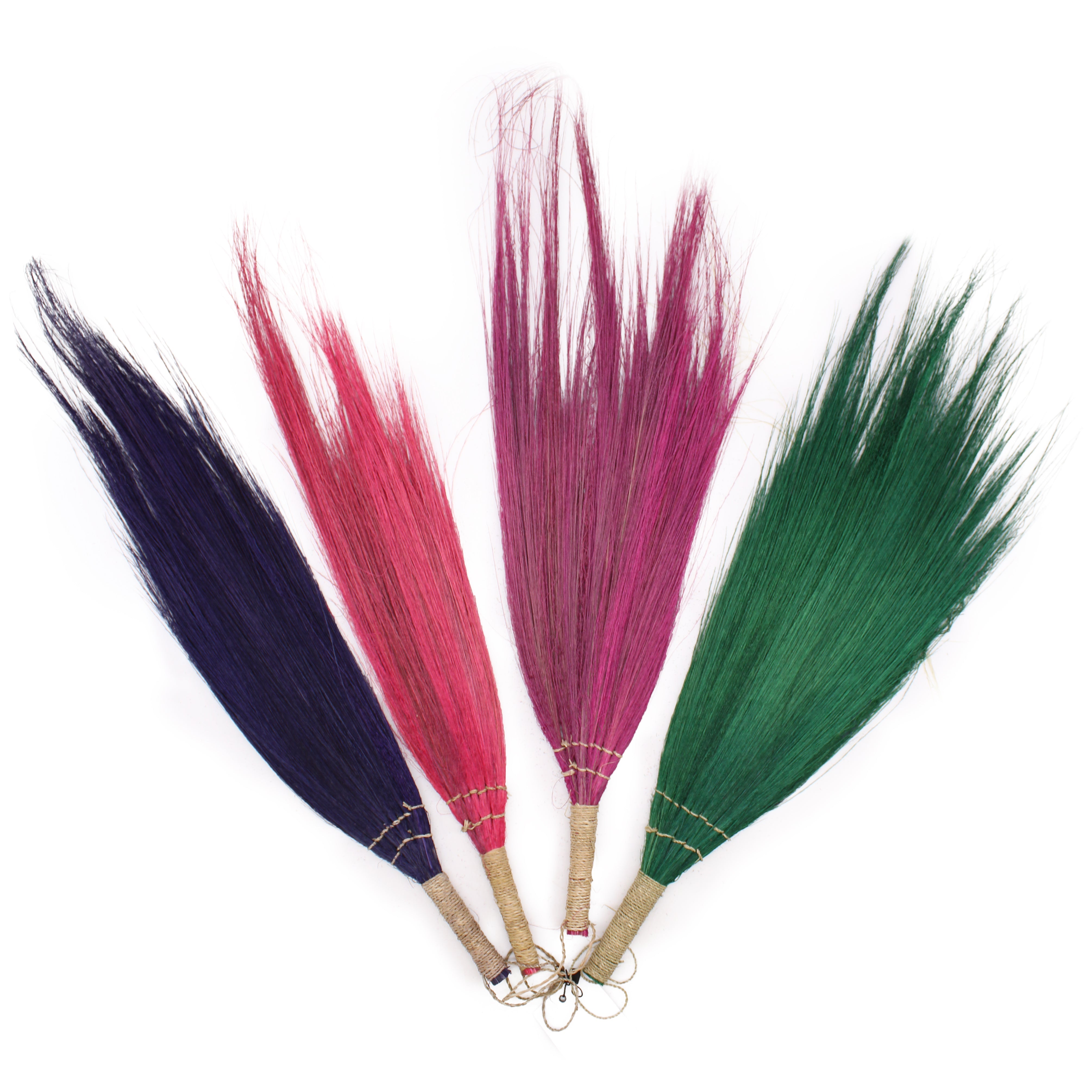 View Set 4 Pampas Long Broom Vivid colours information