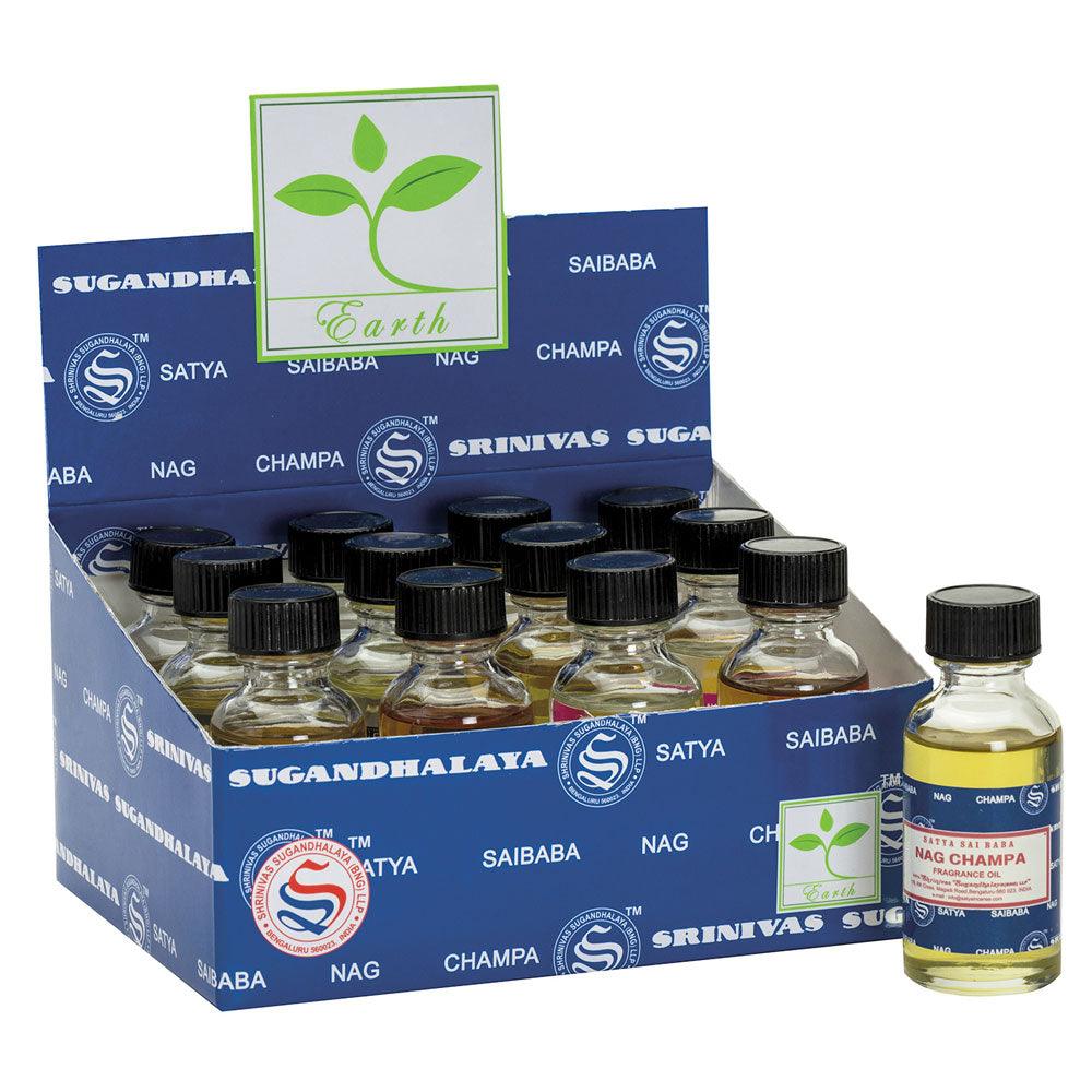 View Set of 12 Nag Champa Fragrance Oils by Satya information