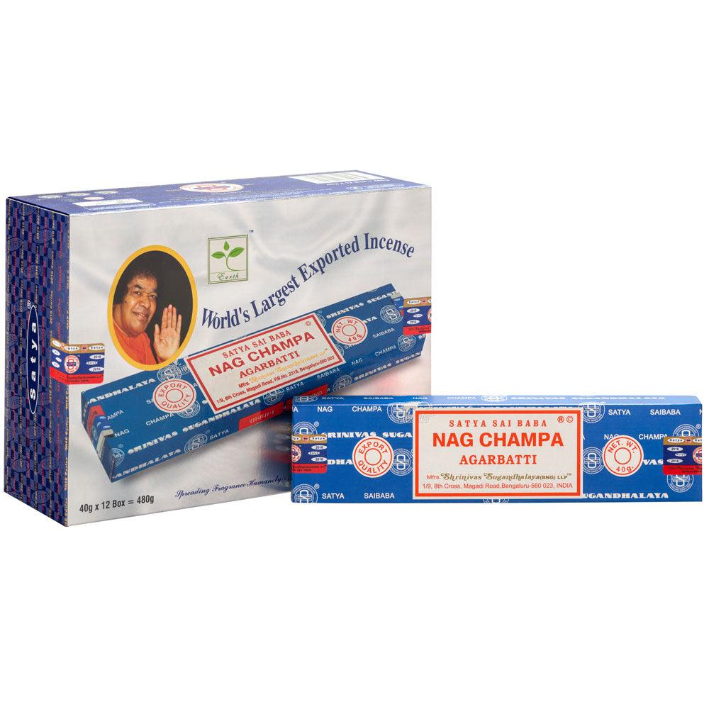 View Set of 12 Packets of 40g Sai Baba Nagchampa Incense Sticks information