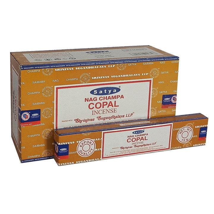 View Set of 12 Packets of Copal Incense Sticks by Satya information