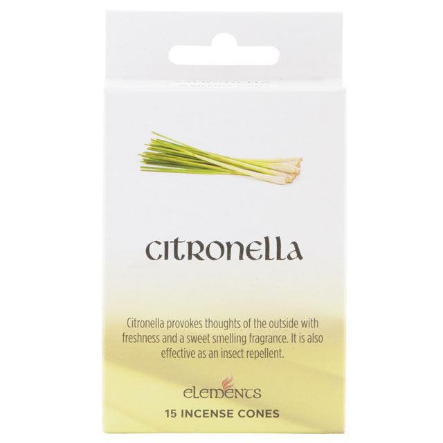 View Set of 12 Packets of Elements Citronella Incense Cones information