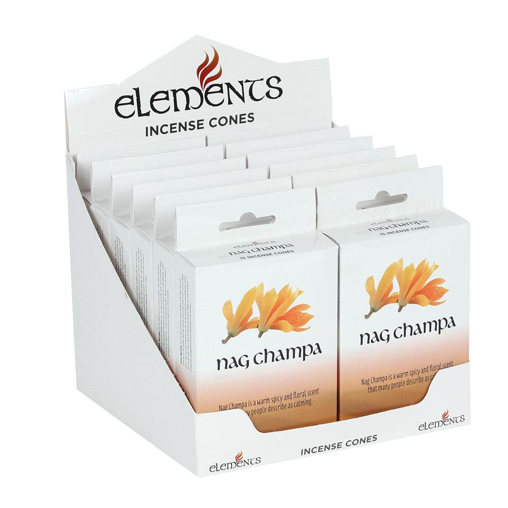 View Set of 12 Packets of Elements Nag Champa Incense Cones information