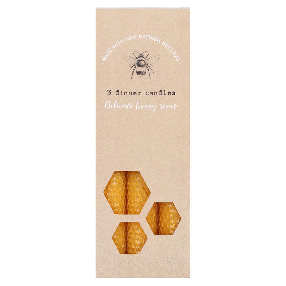 View Set of 3 Beeswax Candles information