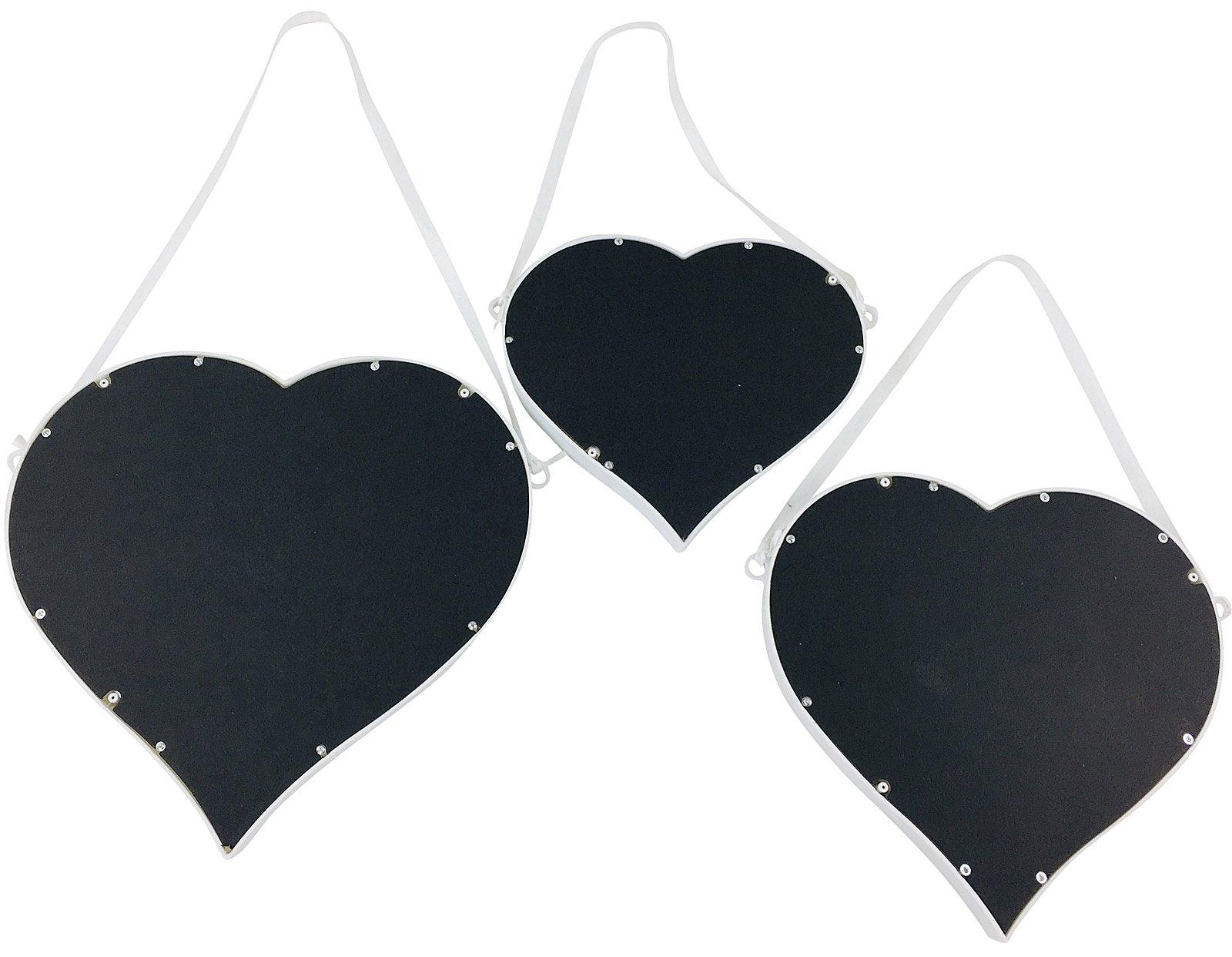 View Set of 3 Hanging Heart Mirrors information