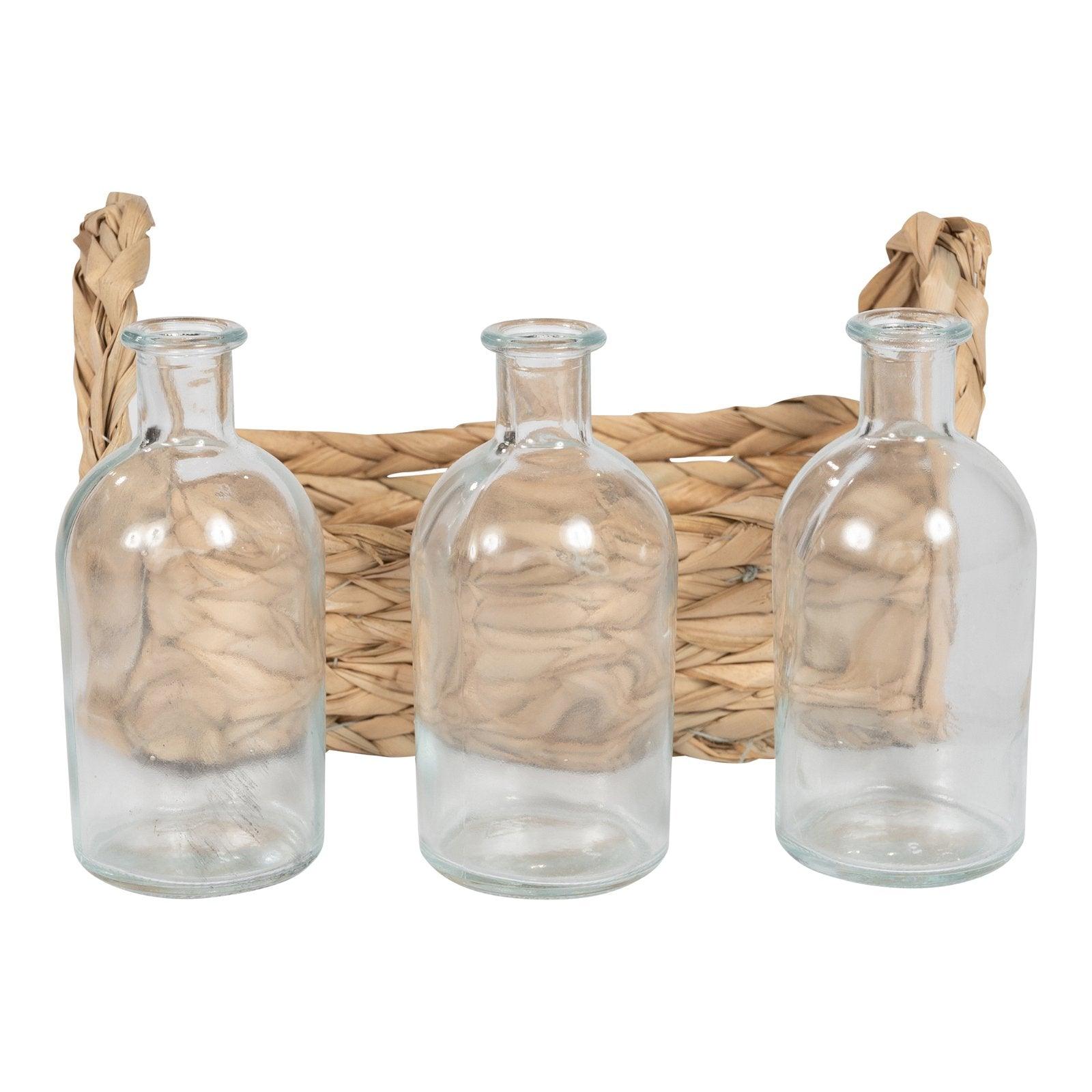 View Set of 3 Vases With Grass Tray information