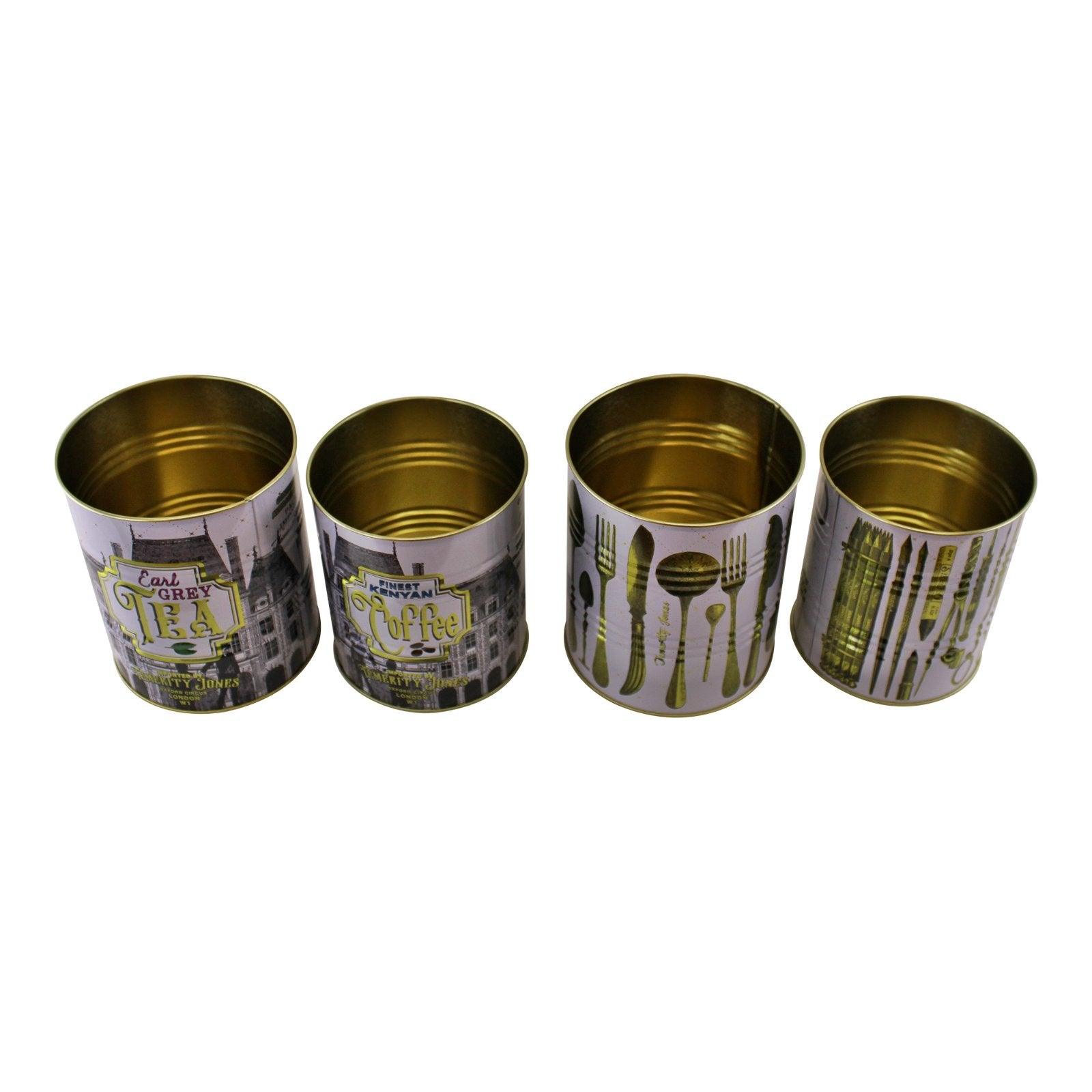 View Set of 4 Vintage Style Storage Tins information