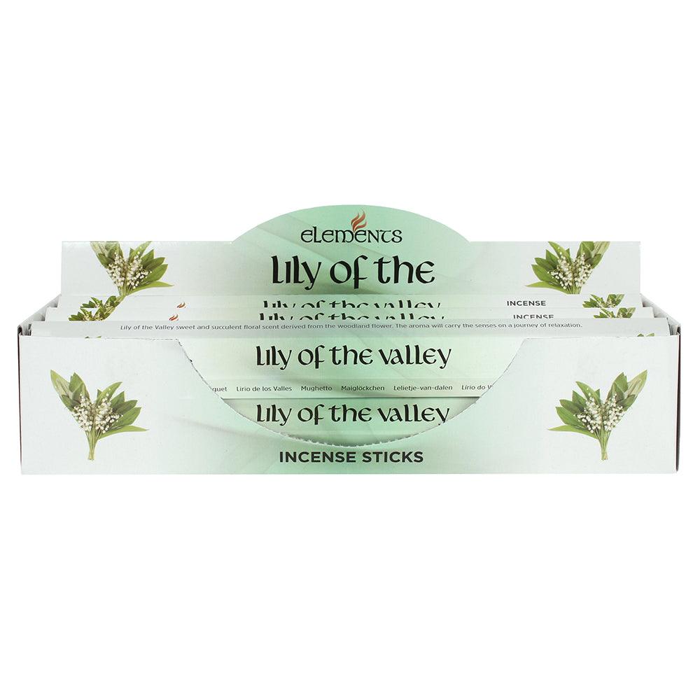 View Set of 6 Packets of Elements Lily of the Valley Incense Sticks information