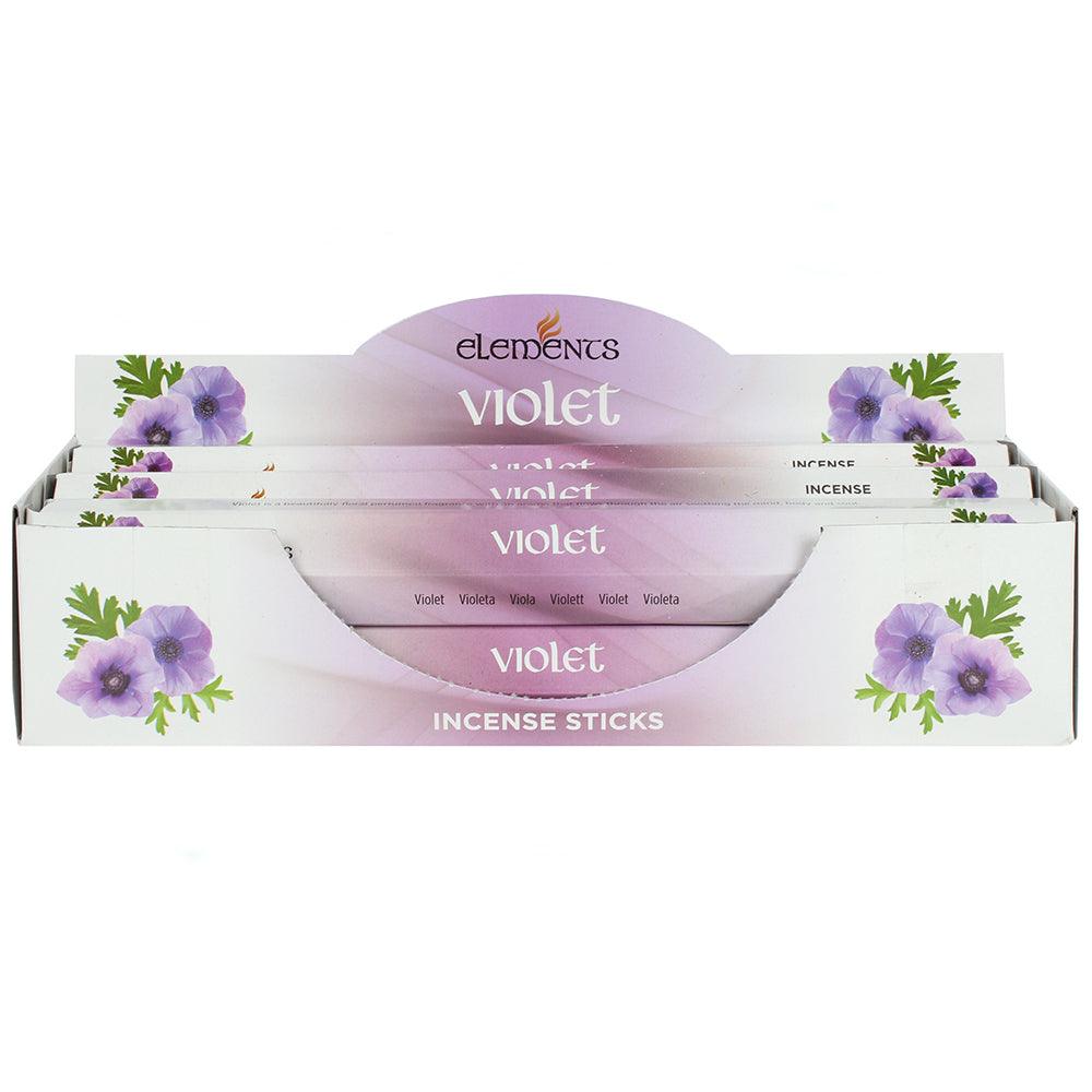 View Set of 6 Packets of Elements Violet Incense Sticks information