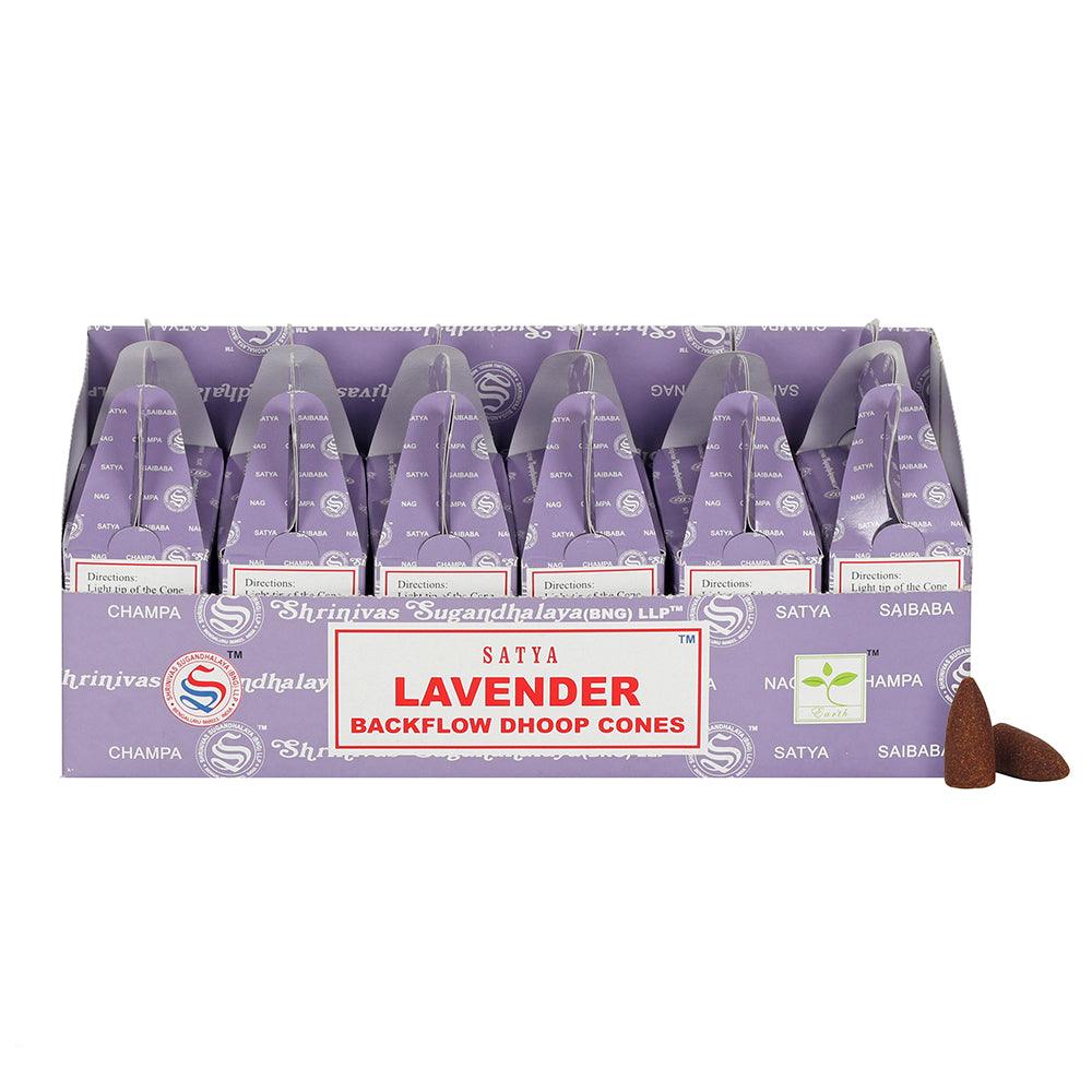View Set of 6 Packets of Satya Lavender Backflow Dhoop Cones information