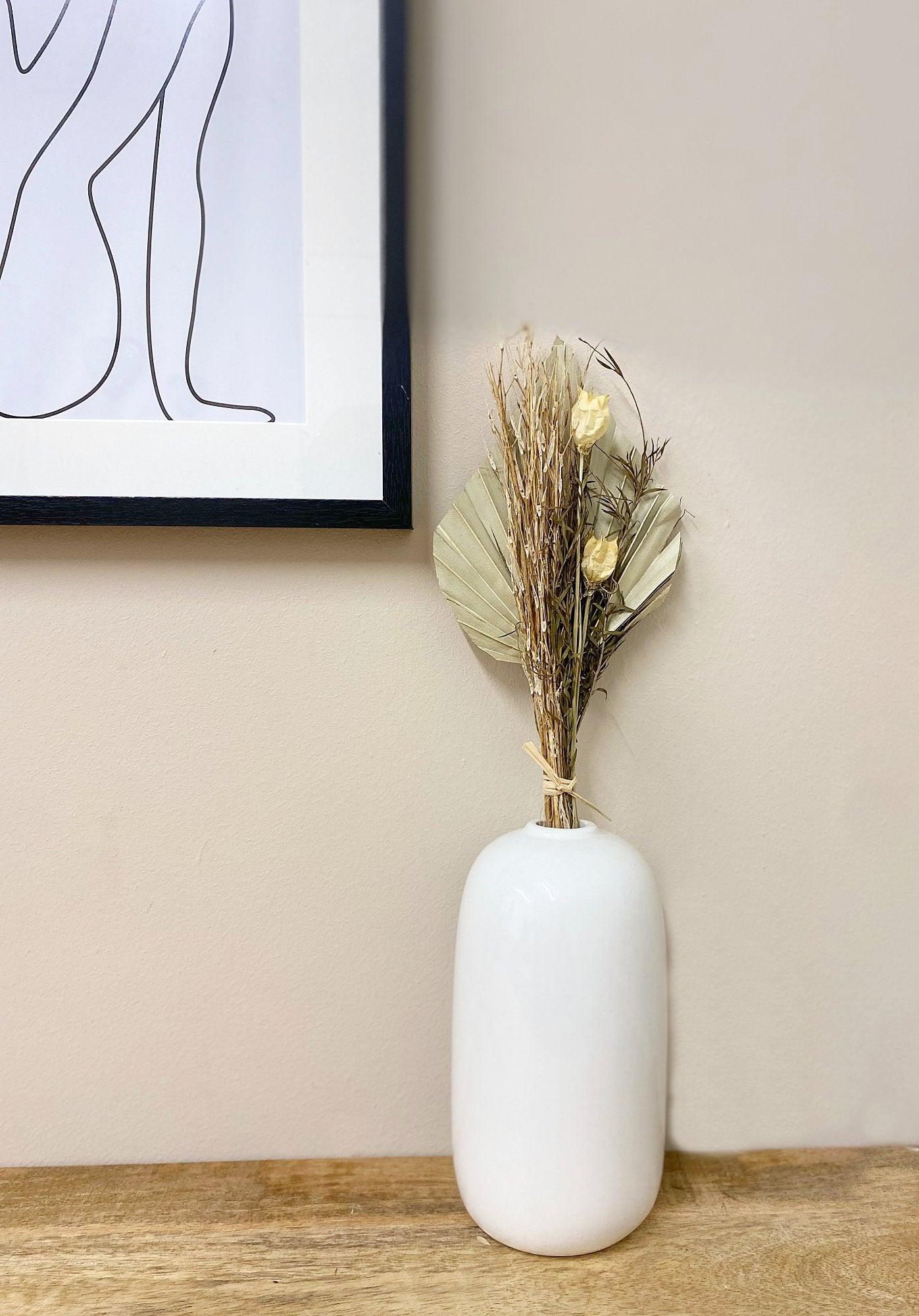 View Set of Four Bouquets of Dried Grasses with Palm Spear information