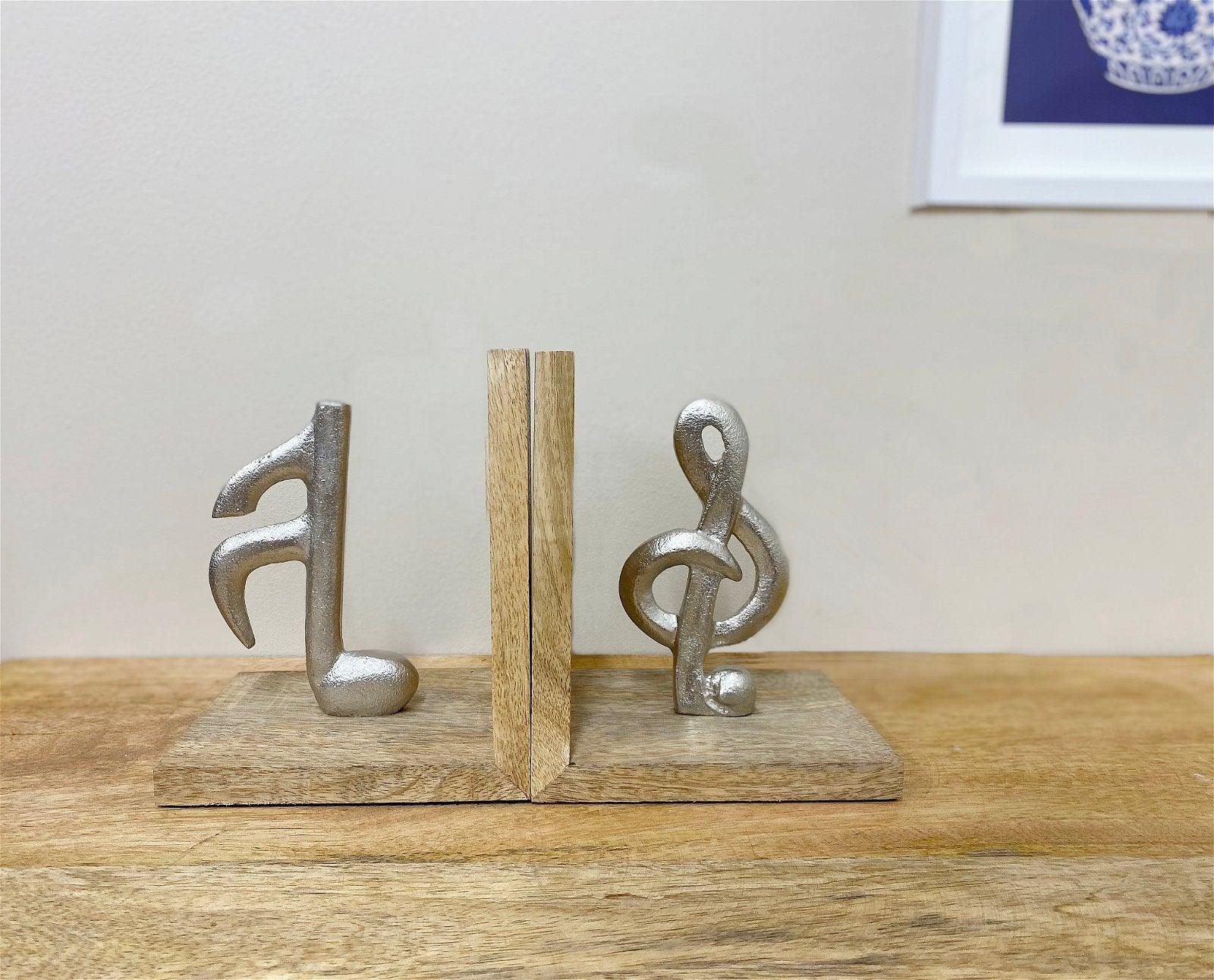 View Set of Two Musical Note Bookends information