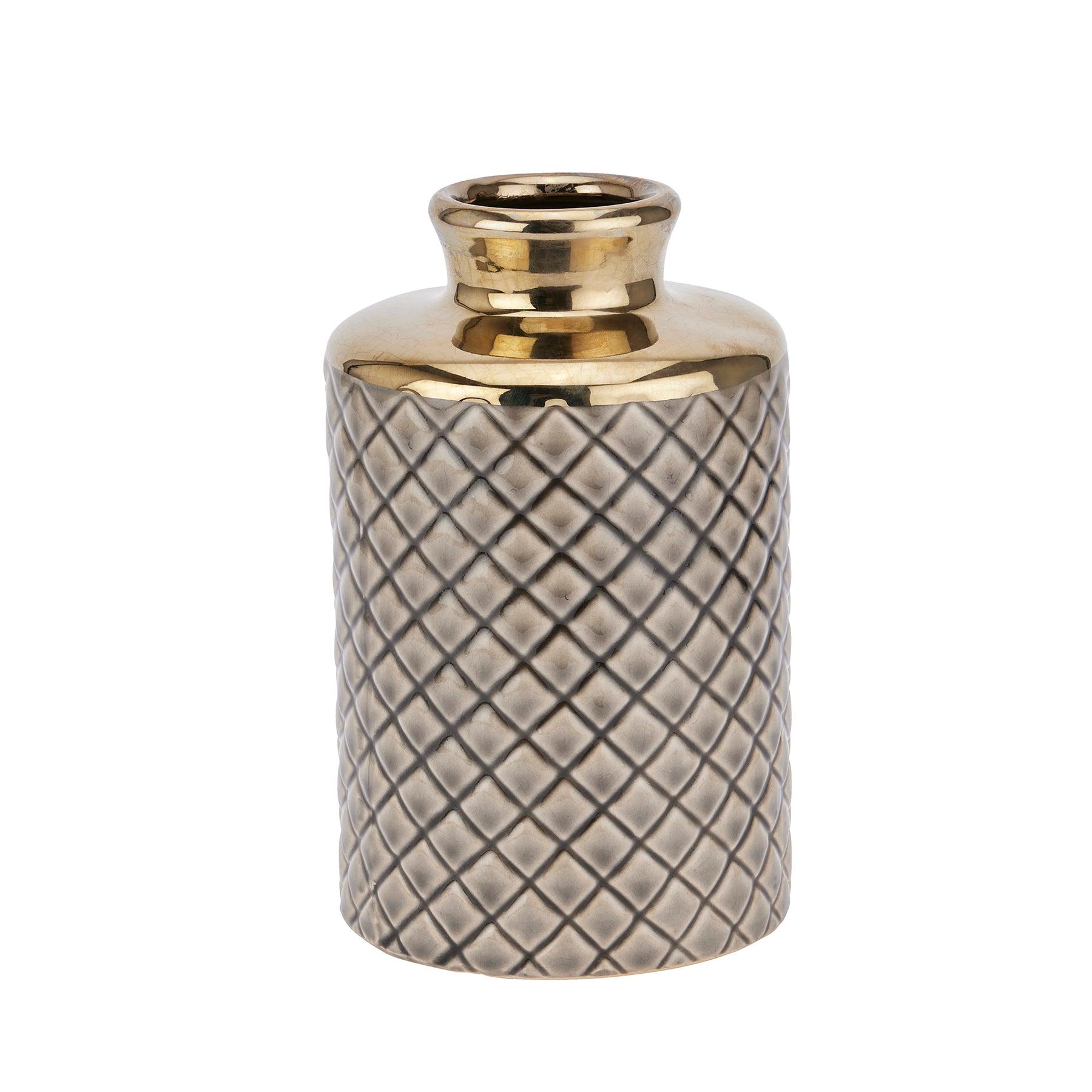 View Seville Collection Grey Diamond Bottle Vase information