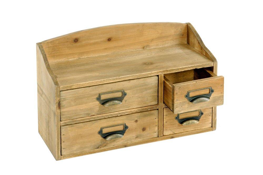 View Shabby Chic Small Wooden Cabinet 4 Drawers information