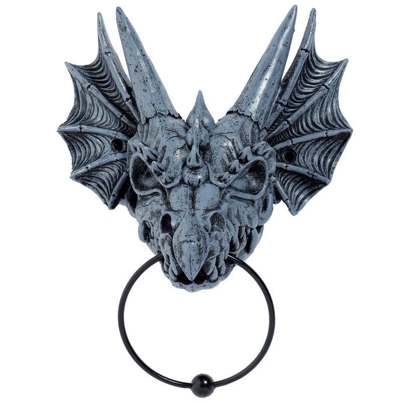 View Shadows of Darkness Grey Stone Effect Dragon Skull Door Knocker information