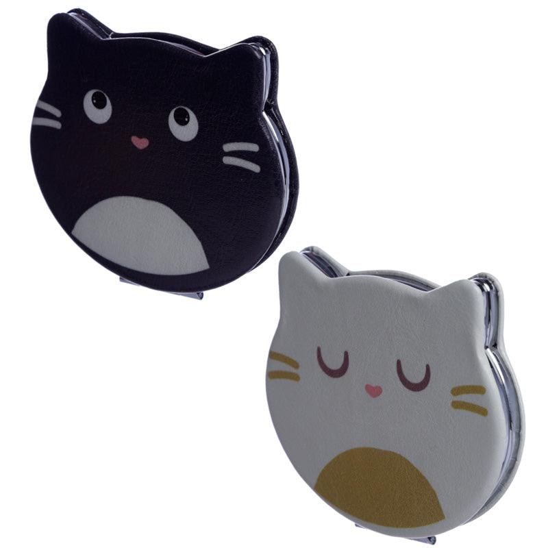 View Shaped Compact Mirror Feline Fine information