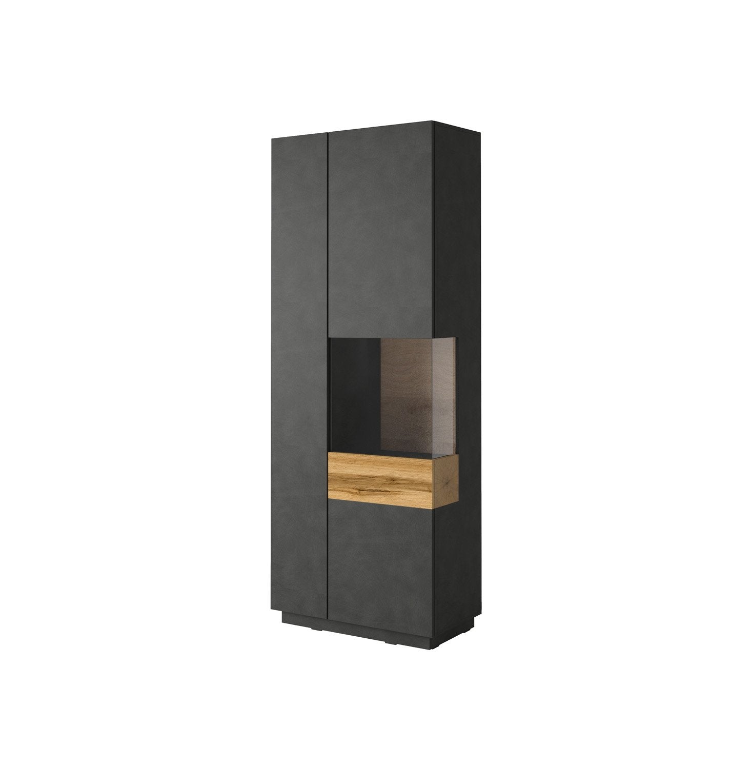 View Silke 13 Tall Display Cabinet Right 80cm Matera Wotan Oak information