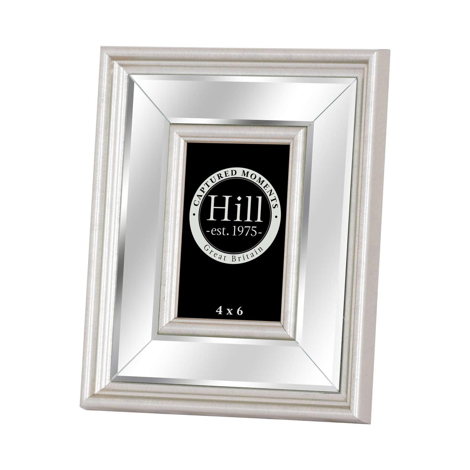 View Silver Bevelled Mirrored Photo Frame 4X6 information