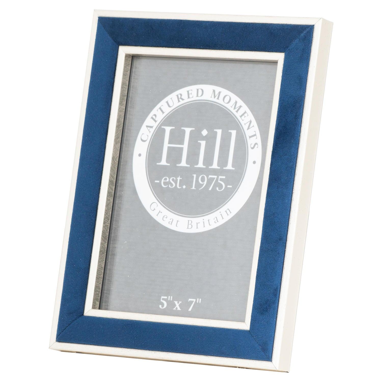 View Silver Edged Navy Velvet 5X7 Photo Frame information