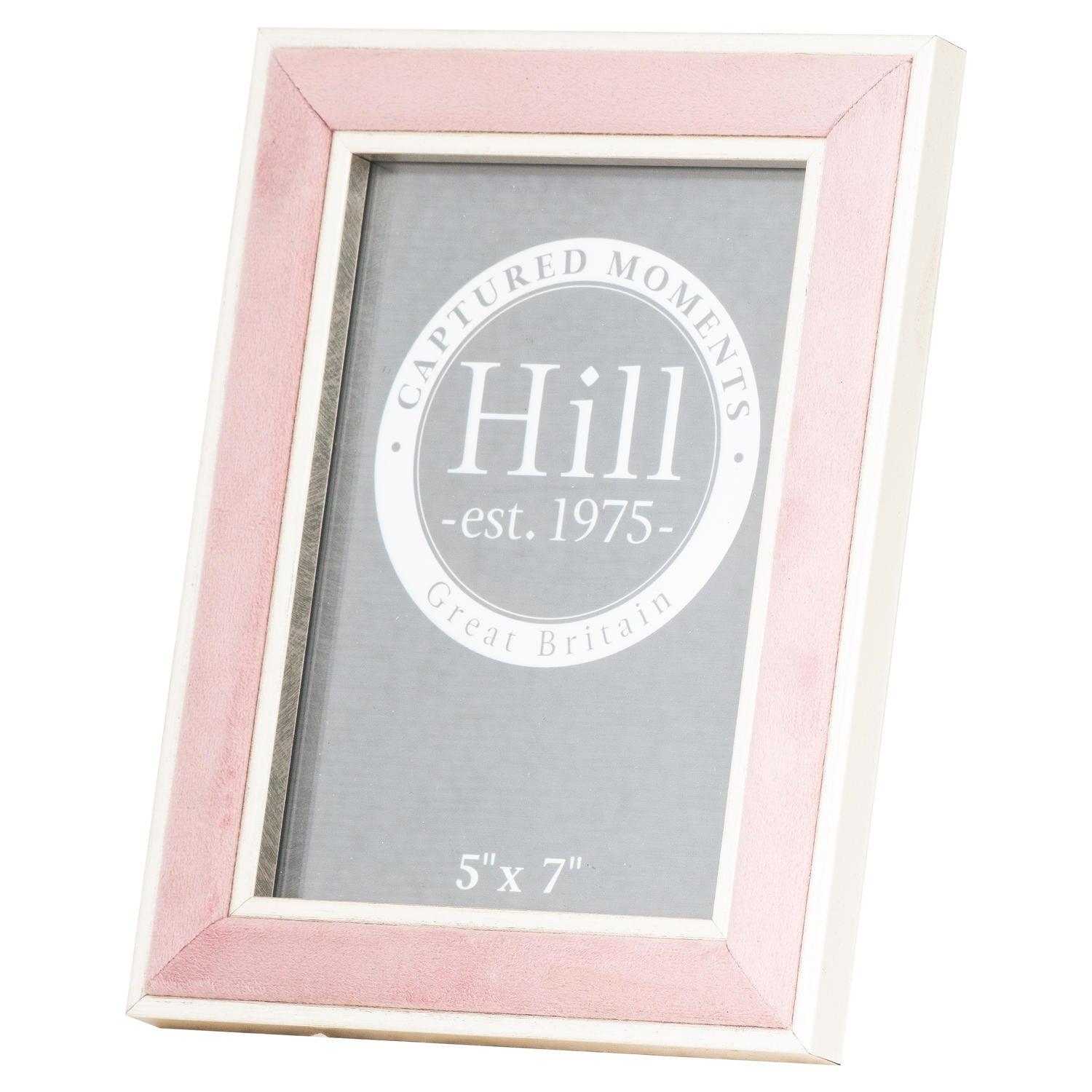 View Silver Edged Pink Velvet 5X7 Photo Frame information