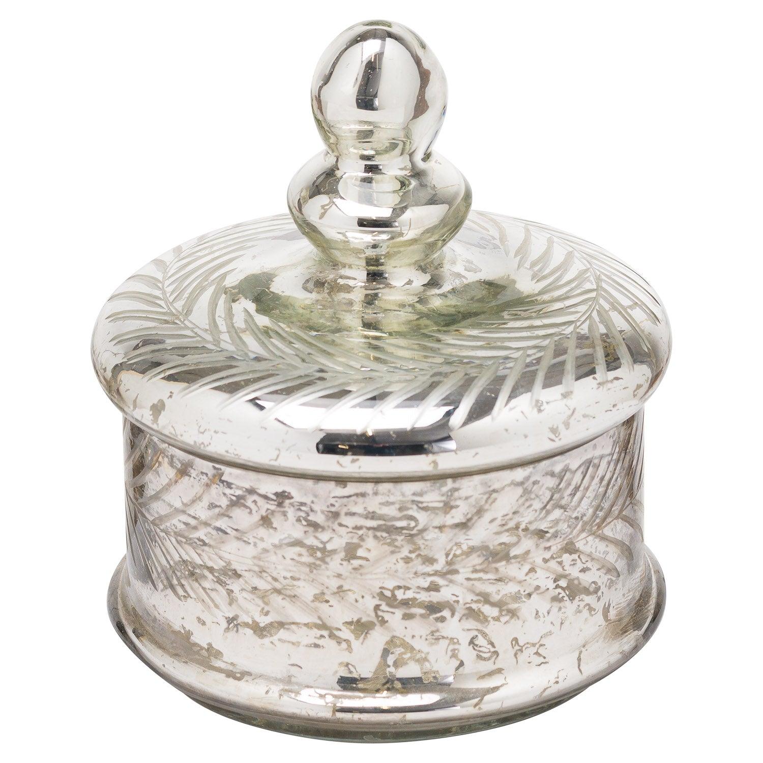 View Silver Foil Effect Small Trinket Jar information