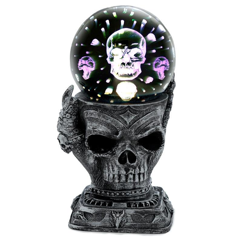 View Silver Skull LED Metallic Orb information