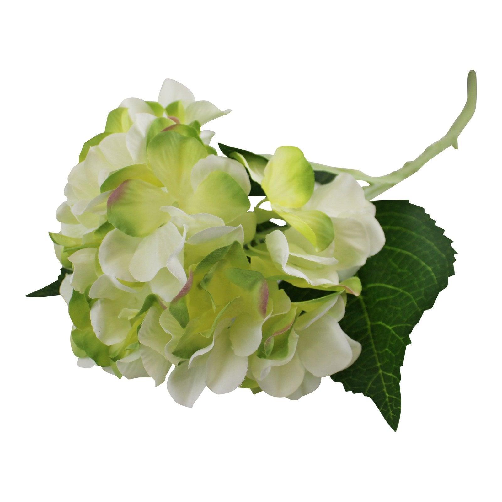 View Single Hydrangea Spray Cream Green Flower 49cm information