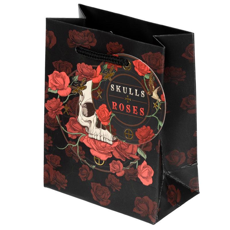View Skulls and Roses Red Roses Small Gift Bag information
