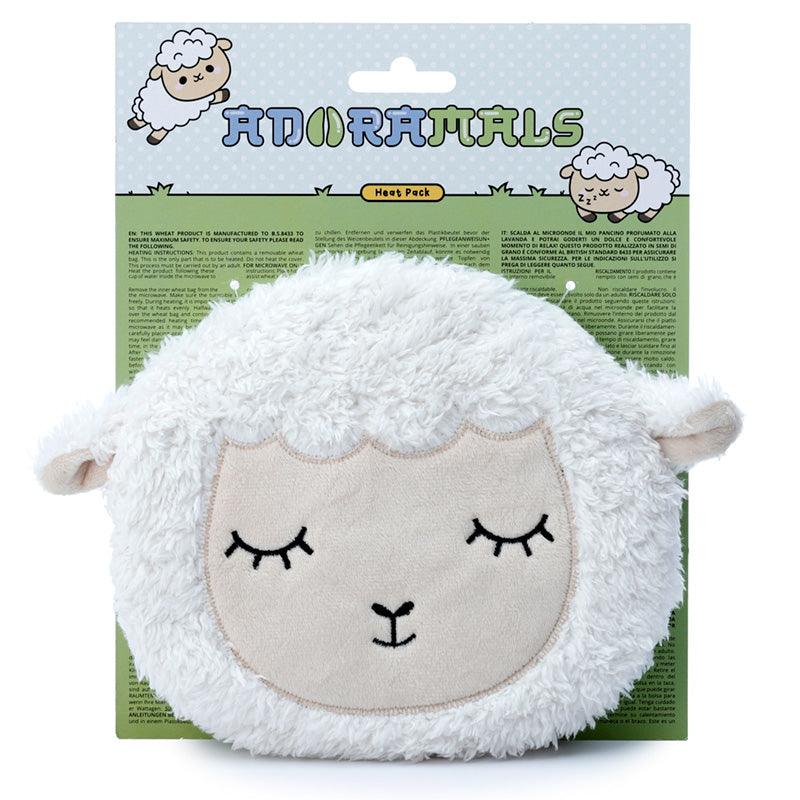 View Sleepy Sheep Round Microwavable Plush Wheat and Lavender Heat Pack information