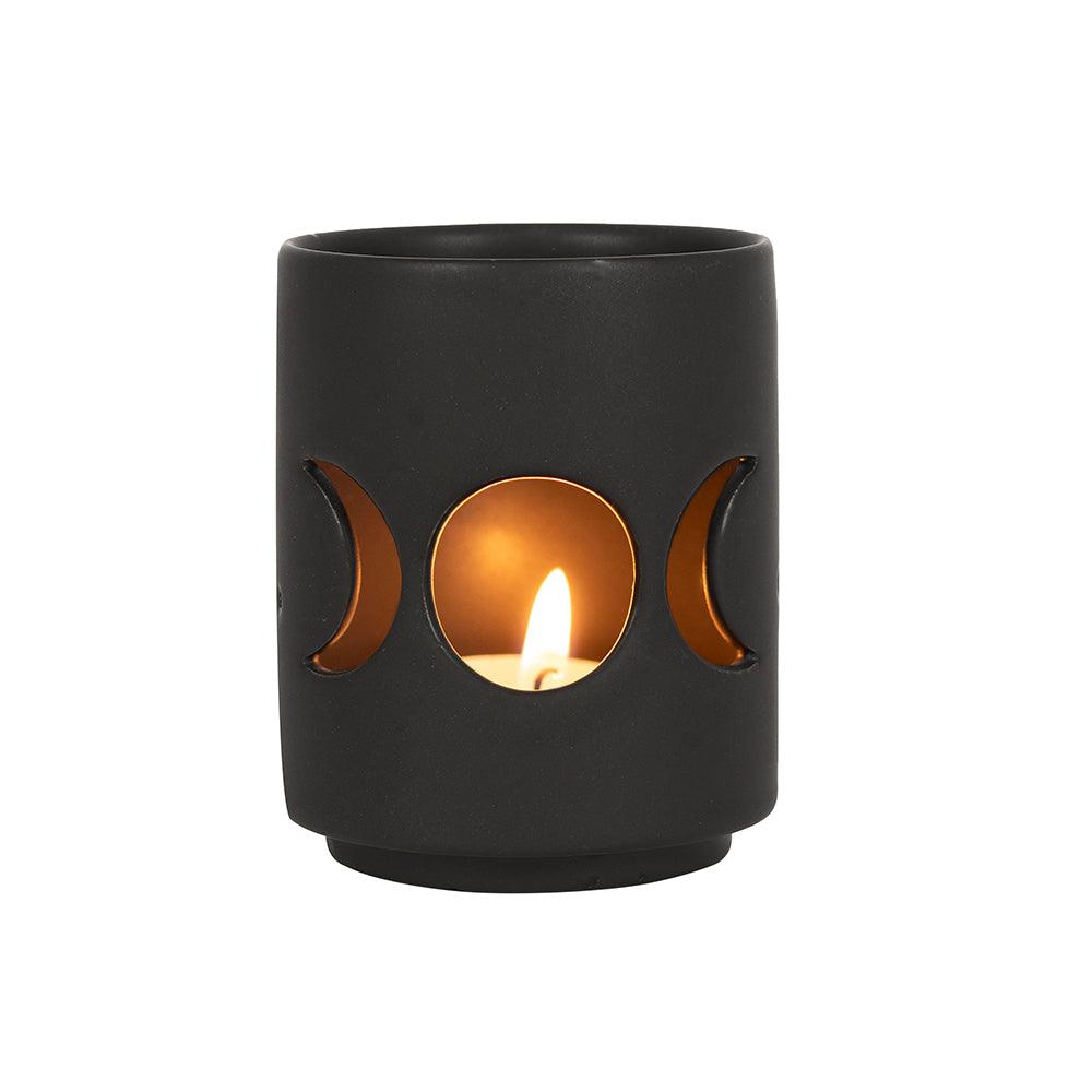 View Small Black Triple Moon Cut Out Tealight Holder information