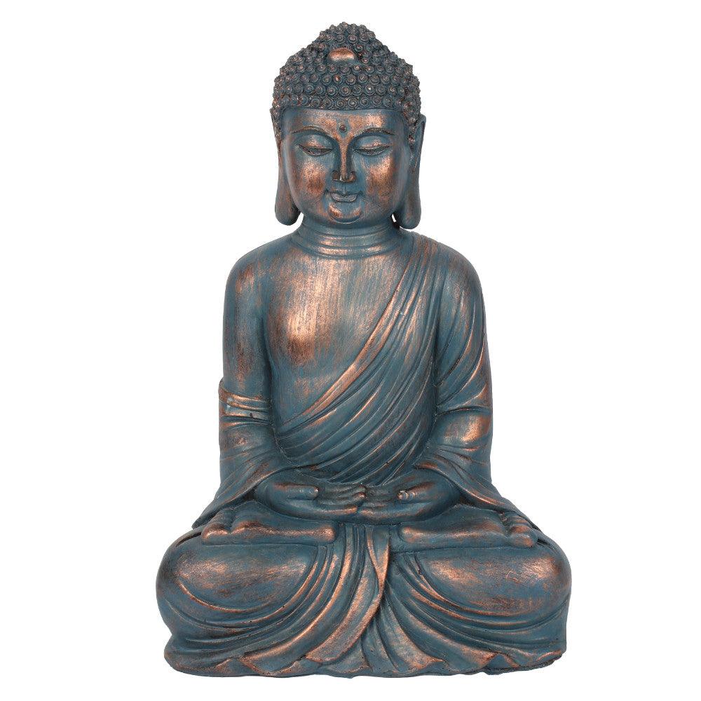 View Small Blue Hands in Lap Sitting Buddha information