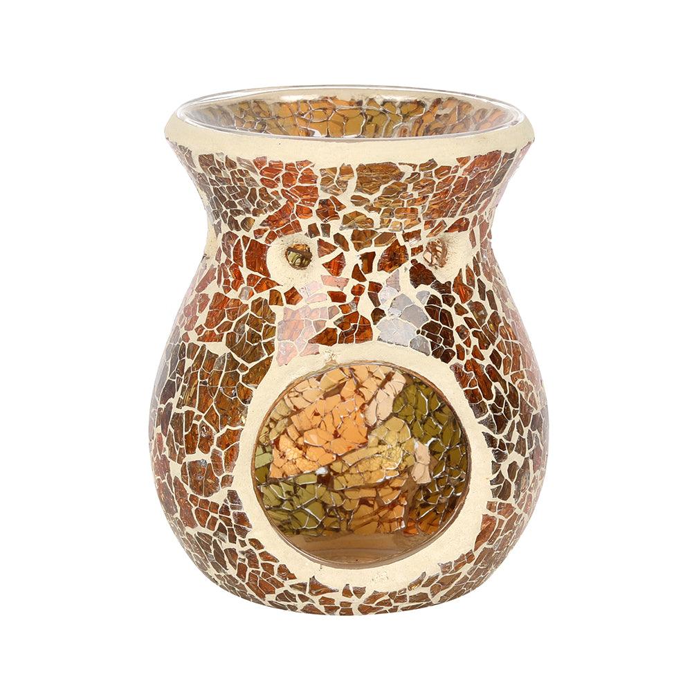 View Small Brown Crackle Oil Burner information