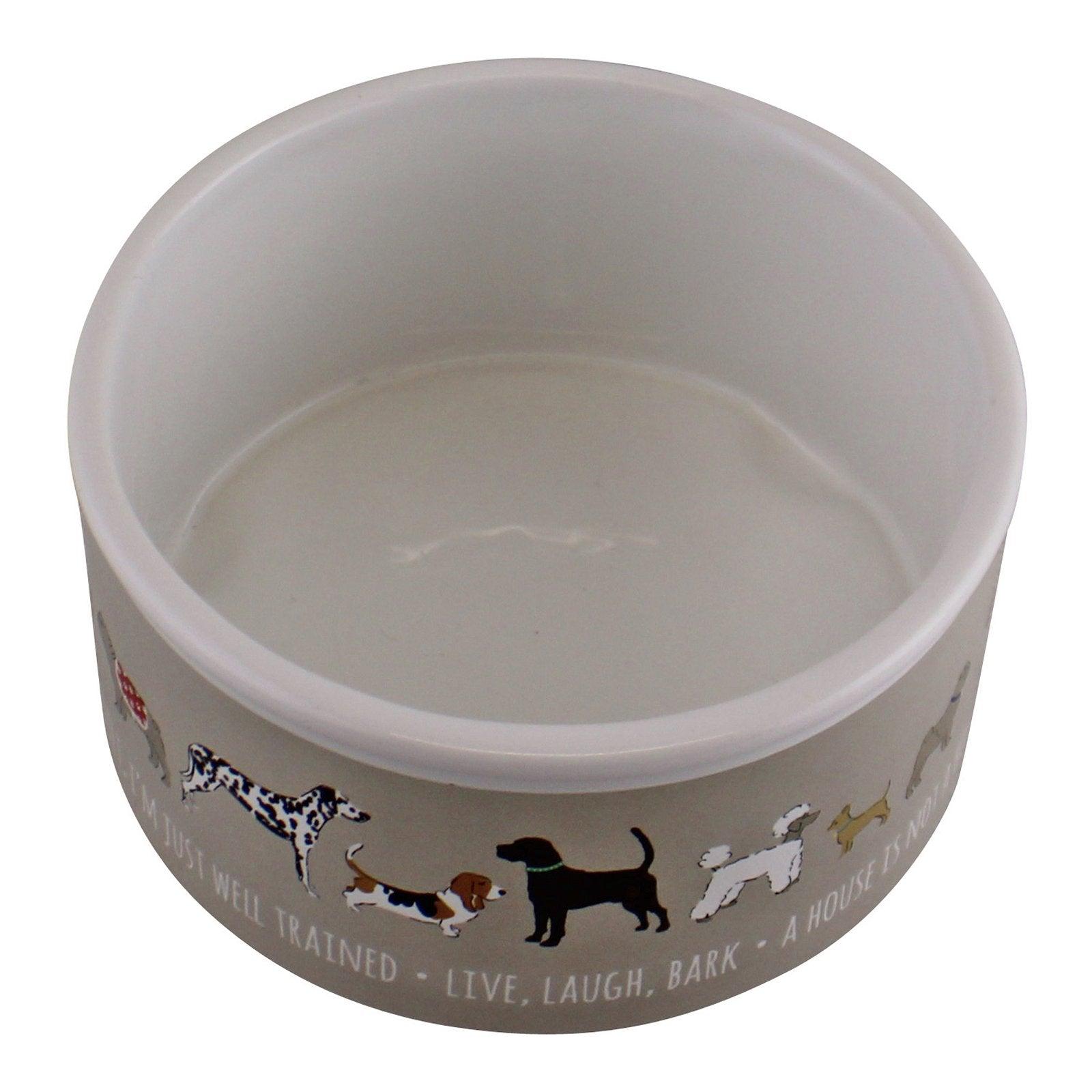 View Small Ceramic Dog Bowl 13cm information