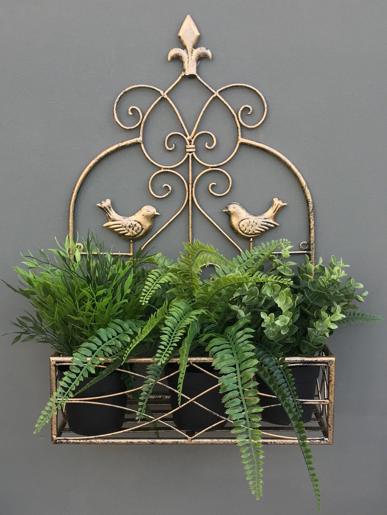 View Small Gold Wall Planter information