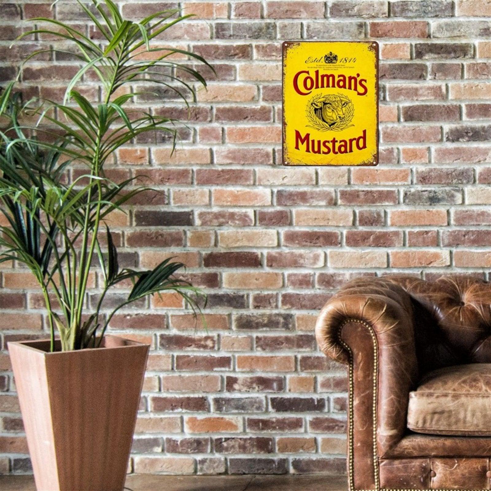 View Small Metal Sign 45 x 375cm Colmans Mustard information