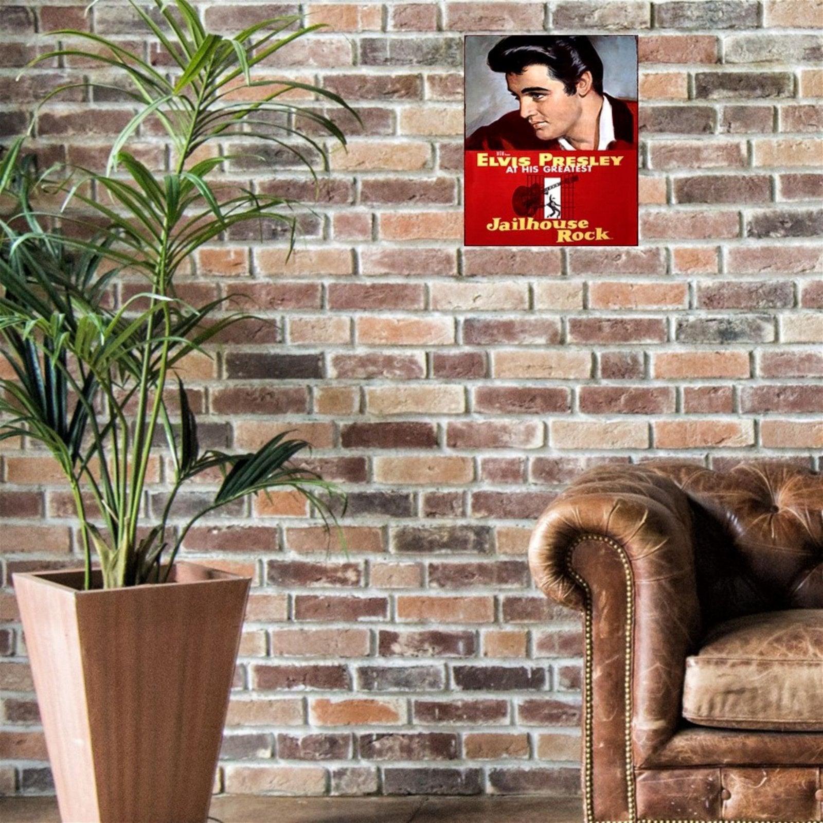 View Small Metal Sign 45 x 375cm Elvis Presley Jailhouse Rock information