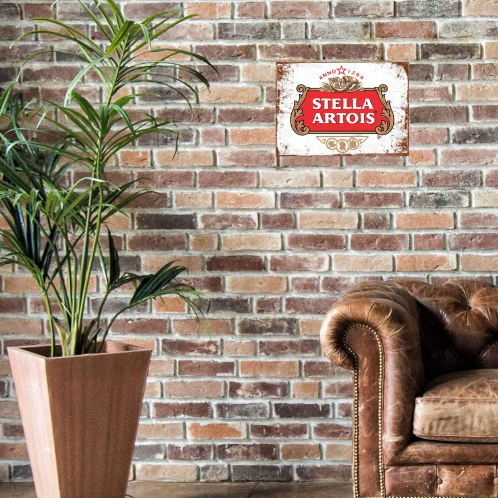View Small Metal Sign 45 x 375cm Stella Artois information