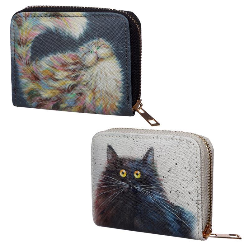 View Small Size Around Wallet Kim Haskins Cat Design information