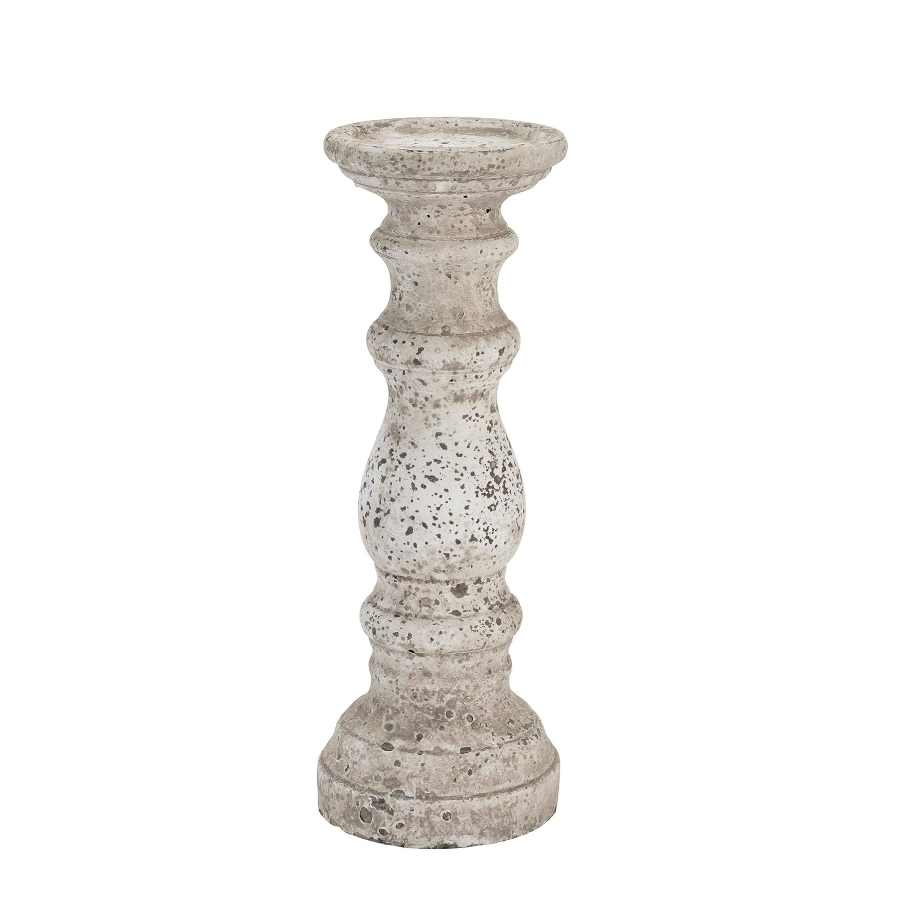 View Small Stone Ceramic Column Candle Holder information