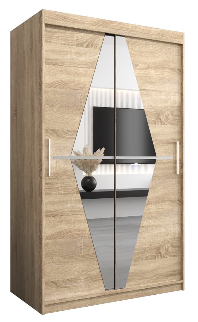 View Boliwia Sliding Door Wardrobe 120cm Oak Sonoma 120cm information