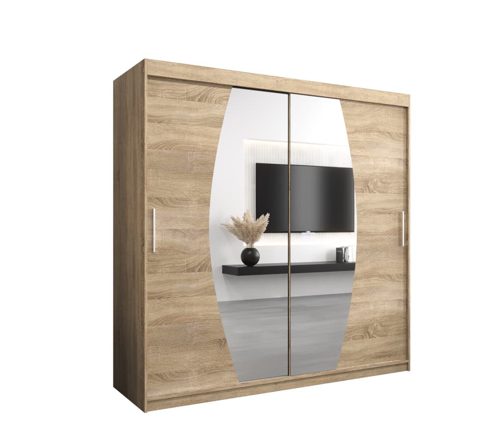 View Elypse Sliding Door Wardrobe 200cm Oak Sonoma 200cm information