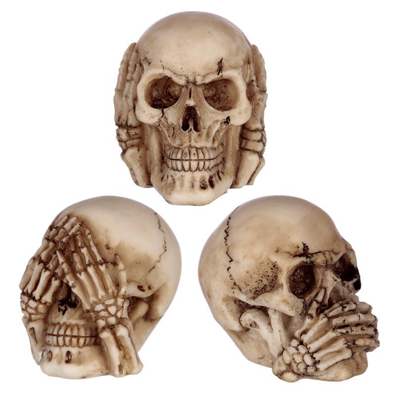 View Speak No Hear No See No Evil Set of 3 Skulls information