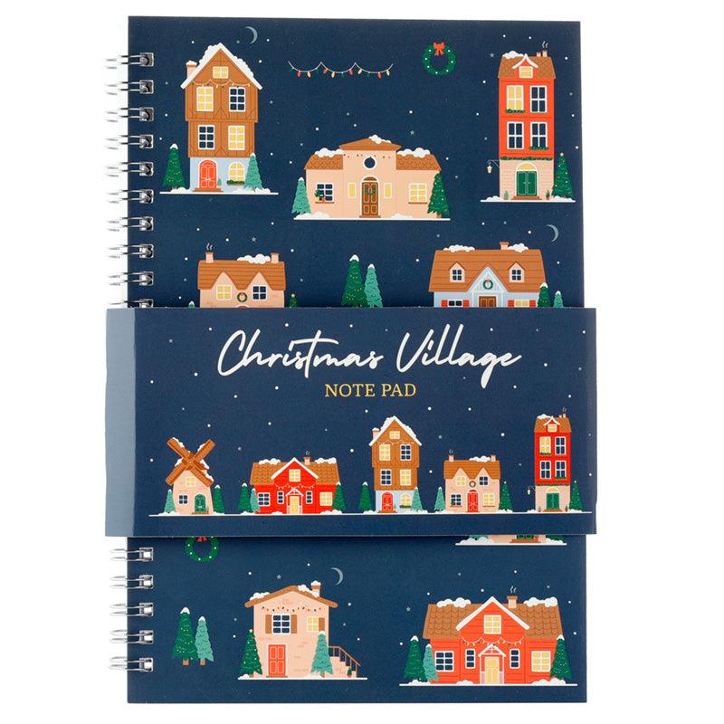 View Spiral Bound A5 Lined Notebook Christmas Village information