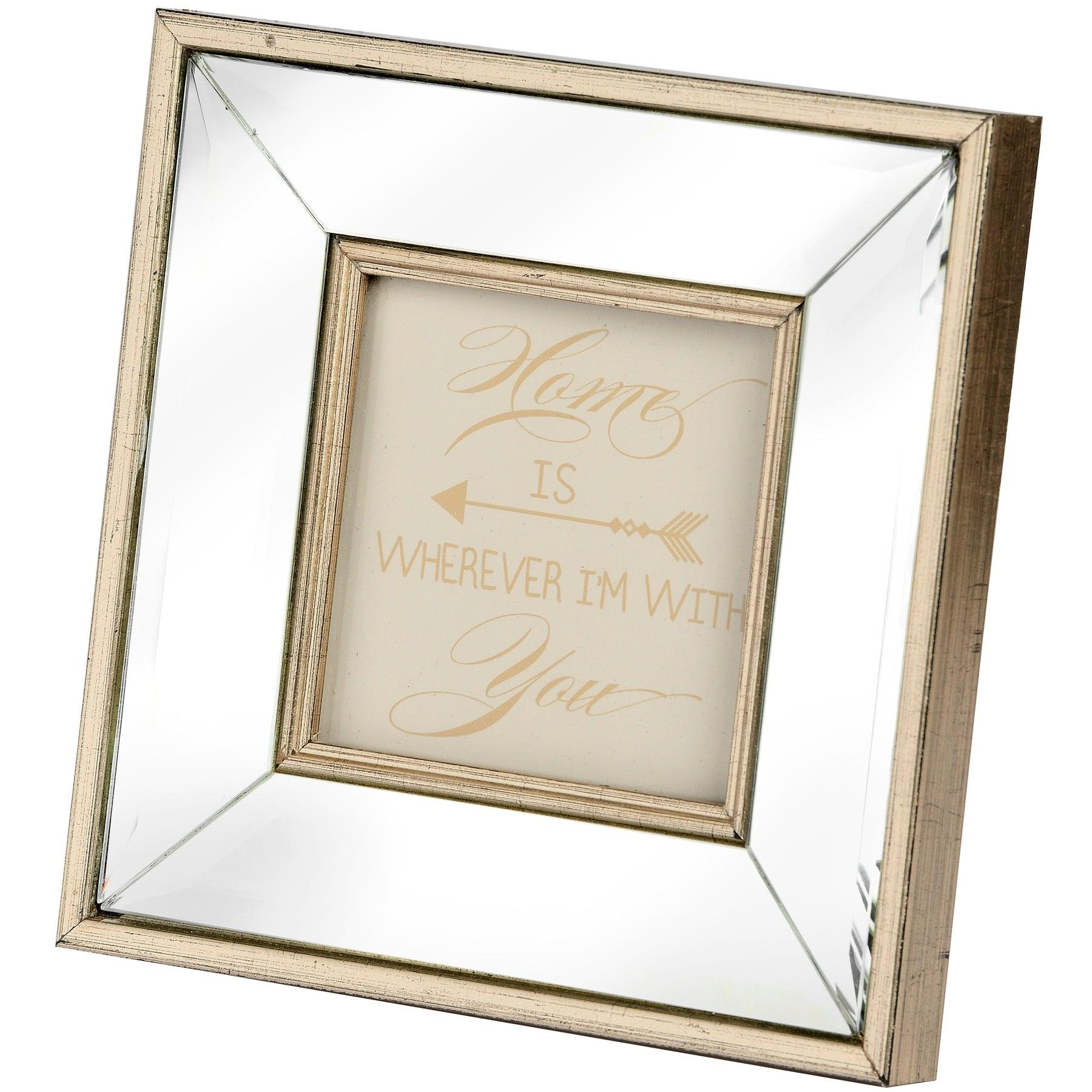 View Square Mirror Bordered Photo Frame 4x4 information