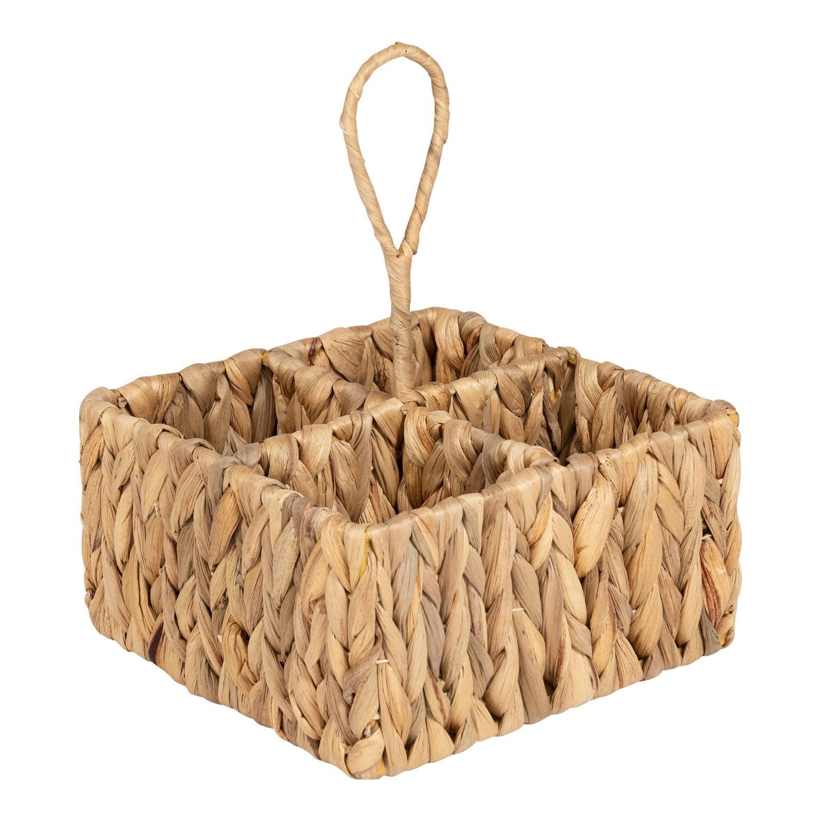 View Square Raffia Weaved Cutlery Holder information